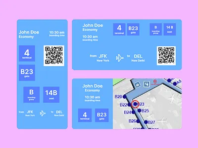 Daily UI 024 - Boarding Pass app boarding pass dailyui dailyuichallenge design framer ui ux