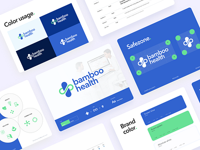 Healthcare logo & branding. app branding clean clinic design flat health healthcare hospital logo technology typography ui ux vector