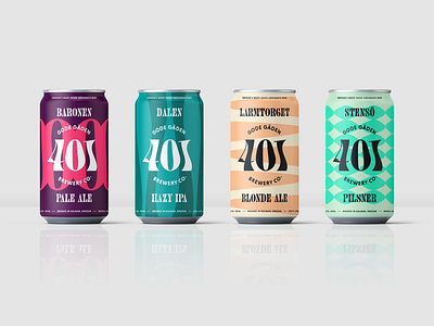 Brand identity - Gode Gäden Brewery branding design illustration logo