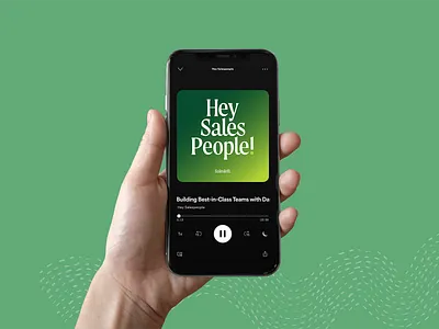 Salesloft | Hey Salespeople! Podcast Art brand branding cover art lockup logo podcast podcast art visual identity