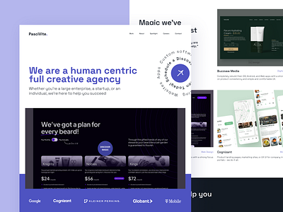 PasciVite — Website Redesign landingpage website design