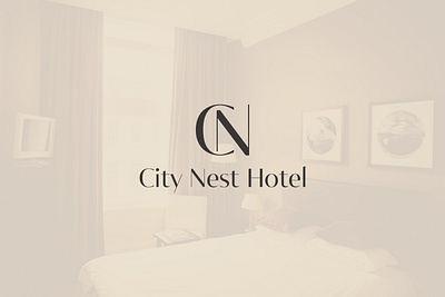 City Nest Hotel logo vector branding design graphic design hotel logo logo minimalist logo typography vector