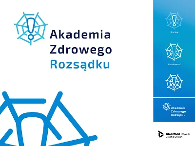 Akademia Zdrowego Rozsądku - logo branding clean design logo minimal web safe