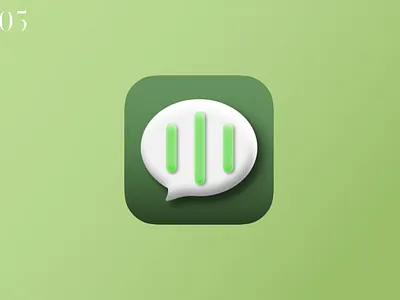 DailyUI 005 - app icon 005 app inspiration appbrand appdesign appicon appicondesign chat chat app chat icon dailyui dailyui005 logo talkapp wechat whasapp whatsappicon