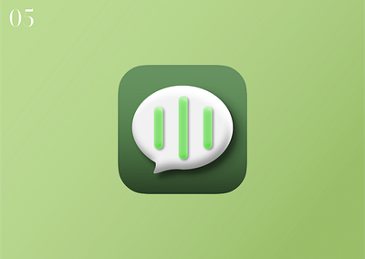 DailyUI 005 - app icon 005 app inspiration appbrand appdesign appicon appicondesign chat chat app chat icon dailyui dailyui005 logo talkapp wechat whasapp whatsappicon