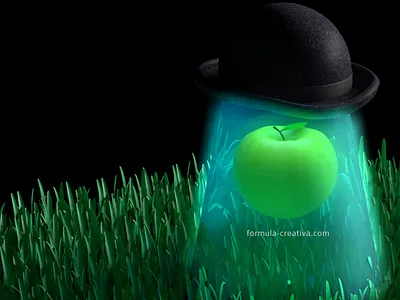 UFO Magritte 3d 3dart 3darts alien apple brandingveracruz c4d cinema4d digital digitalart fineart logosmexico magritte maxoncinema4d render renderart rendertime ufo visualart visualartist