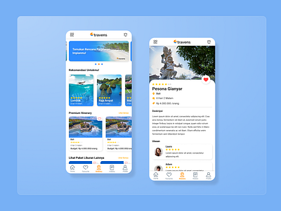 Travel Agent Mobile App - Travens design mobile mobileapp mobiledesign travelapp ui