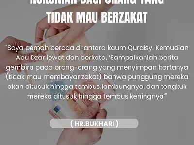 Hukuman Bagi Orang Yang Tidak Mau Berzakat