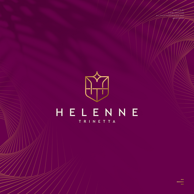 Helenne Trinetta beauty branding character design elegant ht icon illustration logo logotype luxury minimalist monogram symbol vector