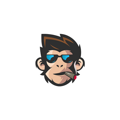 logo monkey branding de design graphic design icon illustration logo ui ux vector