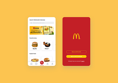 McDonald's App redesign app design figma ui ux