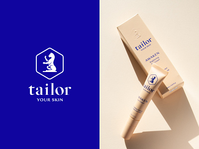 Tailor Skin branding clean design logo minimal pastels redesign skincare typography