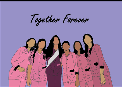 A click 2d vector celebration friends illustration together together forever