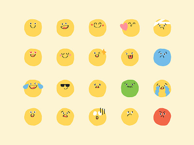 Cute Emoticon Sticker Kit | Doodle Vector Set background design element doodle emoji emoticon expression freebie graphic graphic design happy illustration illustrator kit psd sad set smile smiley sticker vector