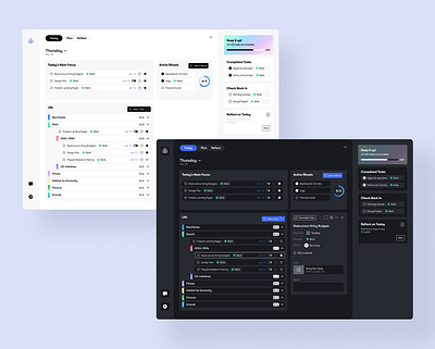 AI Productivity Tool app app design dailyui dark mode design productivity system tool ui ux