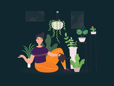 Gardening Illustration adobe illustrator ai art business illustration design dribbble graphic design illustration ppt vector vector illustration