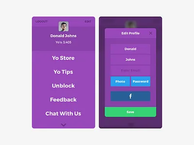 Yo V2 Mobile Application mobile mobile application product design ui ux visual design