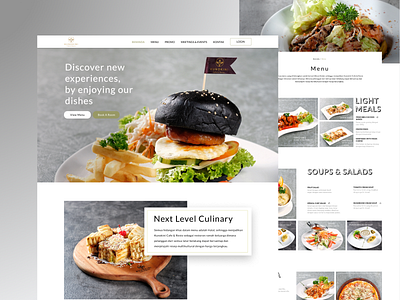 Kunokini Cafe & Resto Website Design UI app branding cafe delivery design food foodie graphic design illustration menu motion graphics restaurant restaurant branding typography ui user interface website ux web design website website design