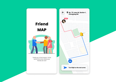 Location Tracker | Daily UI #020 020 dailyui friends location map track