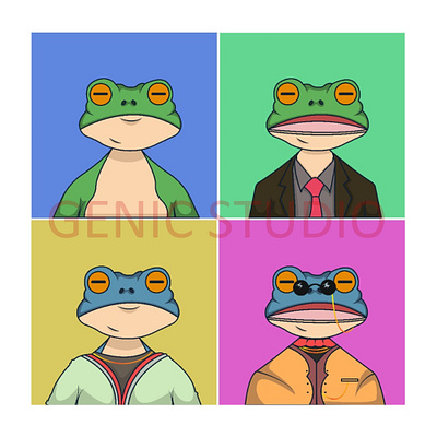 #NFTART FROG CHARACTER animation cartoon graphic design graphicdesign graphics illustration nft nftart