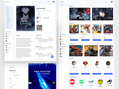 One Comic - Web App For Reading Comic design ui uidesign web design