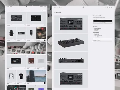 Elektron Shop clean design ecommerce landing page minimal product shop vietnam