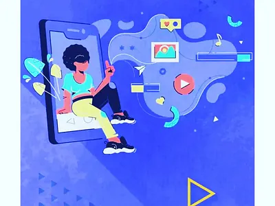 creative illustration app branding design graphic design illustration logo typography ui ux vector