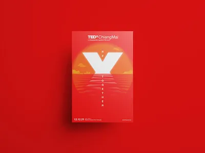 TEDx Chiang Mai "Re Together = Sunset" branding graphic design illustration poster vector
