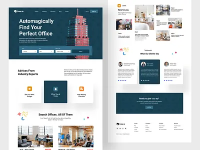 Cuna.io - Co working & Office space Website . agency company corporate coworker coworking coworking space design homepage landing page minimal office design office space product design ui ux website website design working space