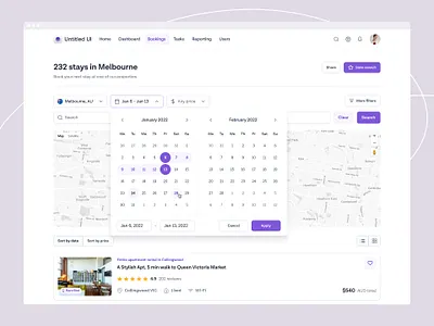 Booking website — Untitled UI airbnb booking booking site calendar dashboard design system figma figma ui holiday booking hotel booking marketplace minimal minimalism simple ui kit web design webflow