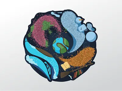 4 favourite seasons badge autumn badge design graphic design illustration seasons spring summer winter