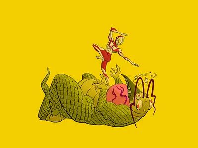 ULTRAMAN 01 cartoon comic art comics drawn editorial illustration illustration japan kaiju linework otaku popculture superhero toho ultraman