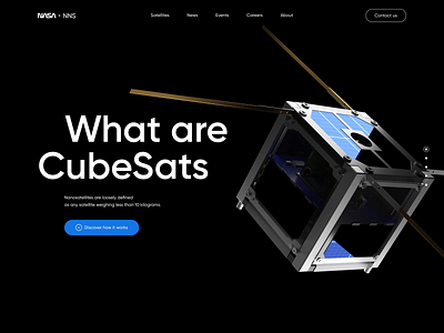 Satellite Landing Page Animation 3d animation 3d illustration animation concept design interaction interface landing landing page motion motion design satellite space space project transition ui ui visual design web web design website