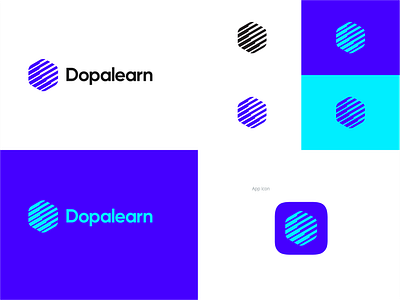 Dopalearn brand dopamine elearning logo