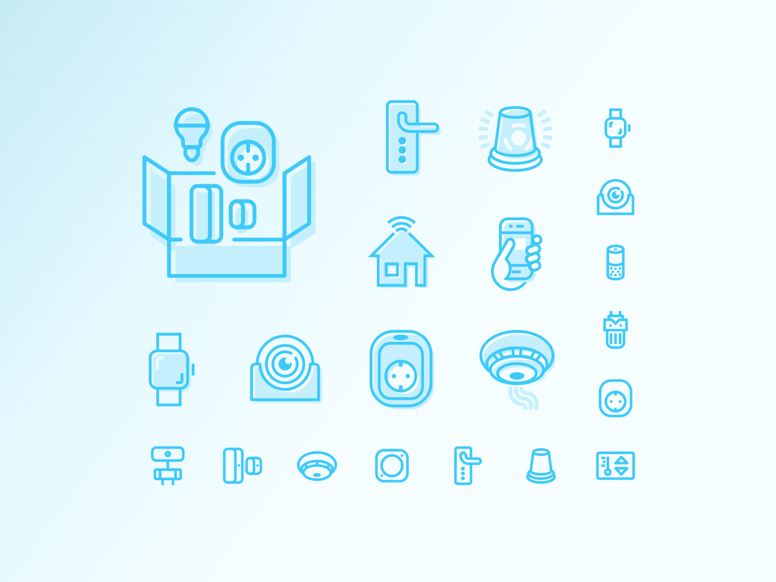 Example of Business Icon Set – 30 Icon Set Design 