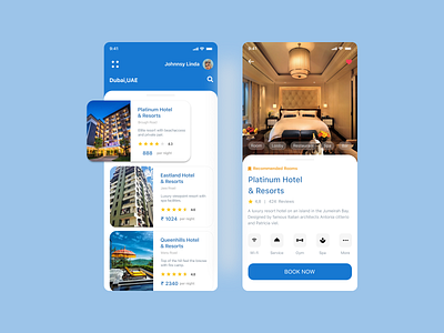 Resorts branding design ui