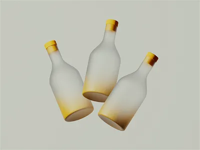 Bottles 3d 3d illustration 3d render after effects bottles c4d cinema 4d clean products visualization