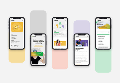 Tassis mobile website UI branding tassis ui ux web design