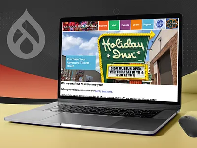 American Sign Museum branding colors custom design design portfolio technology ui uiux webdesign webportfolio