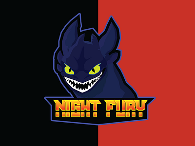 Night Fury illustration logo