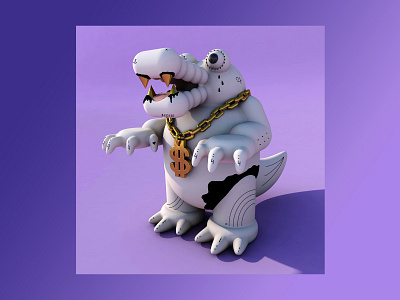 #blessed 3d animal c4d character design cinema 4d crocodile design dollar sign graphic design illustration model money render