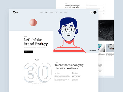 Lixer Personal Portfolio Website agency bio creative agency cv footer header minimal minimal website personal portfolio portfolio portfolio website service themeforest ui ux