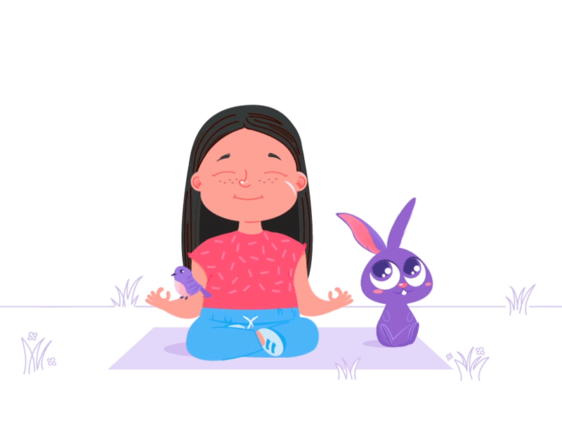 Yoga Day 2d animation character design cool gif gif illustration vector