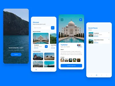 Travel App UI android clean creative dailyuse design ios minimal simple travel travelapp ui userexperience userinterface ux