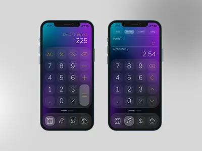 Project 4 - Calculator Redesign 004 app branding calculator daily ui design gradient icon illustration logo typography ui ux vector