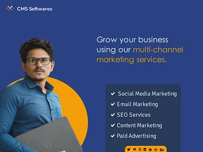 Multi-channel Marketing Services analytics branding design digitalmarketing site design social media design ui ux