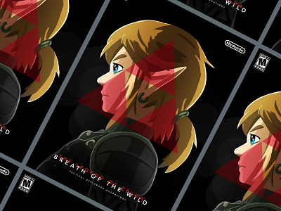 Metal Gear Solid/Breath of The Wild Crossover Poster art artwork breath of the wild crossover gaming illustration link metal gear solid nintendo poster print video games zelda