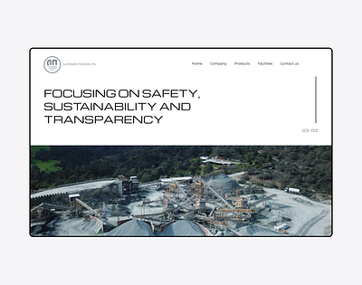 Latomio Pyrgon | Website aggregates clean construction cyprus products quarry responsive shot ui ux webdesign website wordpress