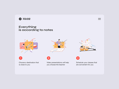 Sound Inside — How it Works Page design illustration page sound ui ux web