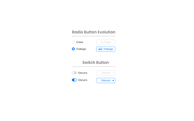 Radio and Switch Button Evolution android app branding button call to action design radio button switch button ui ui kit user experience user interface visual design web design